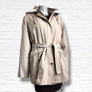 Autumn Insulated DWR Coated Hooded Fitted Quilt Jacket Size XS